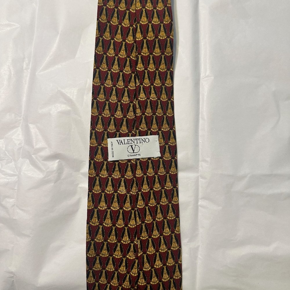 Valentino Burgundy Necktie